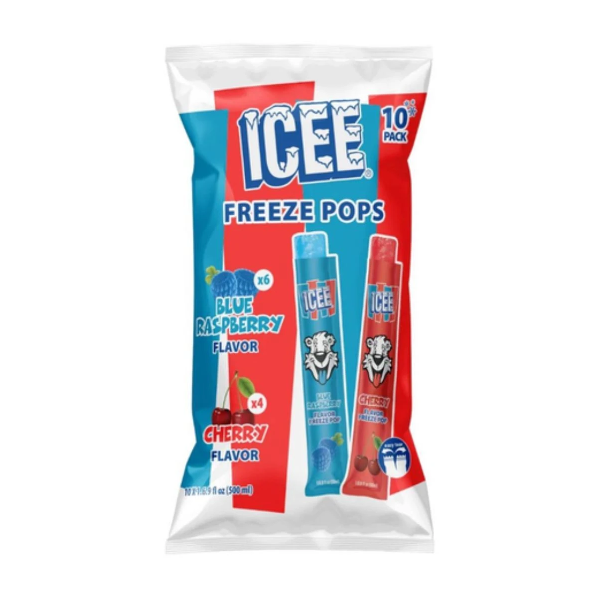 Icee Freeze Pops Bag 10 pcs 50 ml